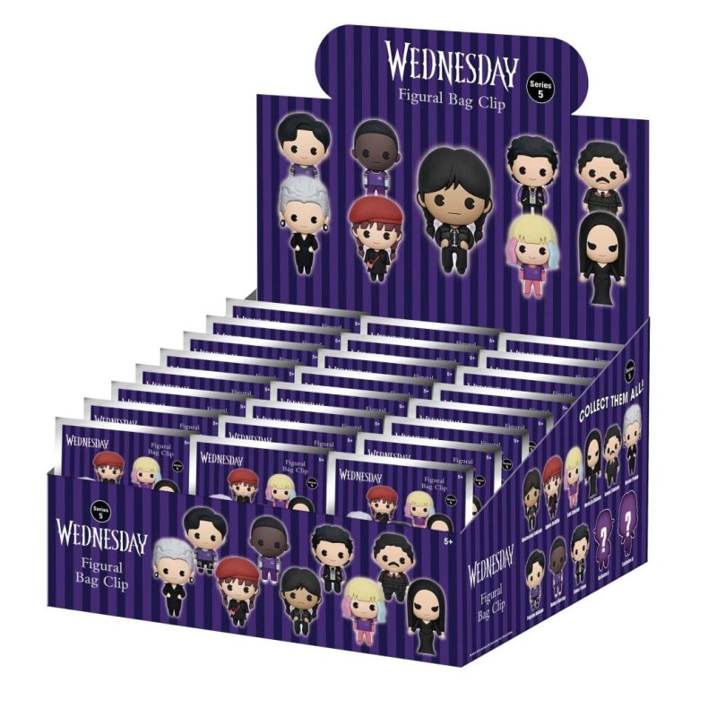 MERCREDI - Series 5 - 3D Foam Bag Clip (Display 24 Pcs)