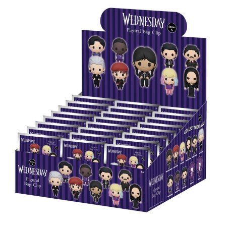 MERCREDI - Series 5 - 3D Foam Bag Clip (Display 24 Pcs)