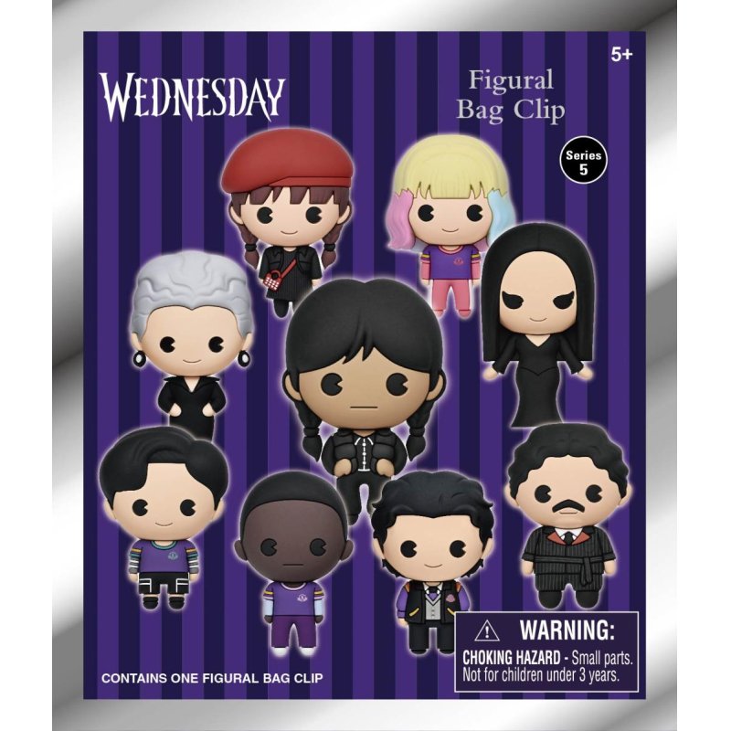 MERCREDI - Series 5 - 3D Foam Bag Clip (Display 24 Pcs)