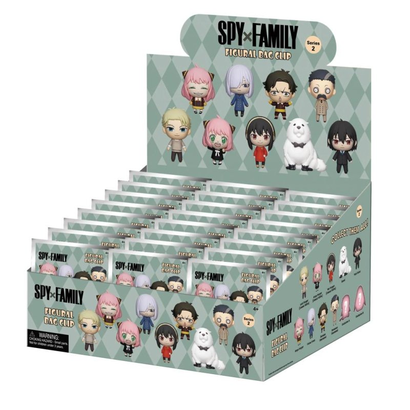 SPY X FAMILY - Series 1 - 3D Foam Bag Clip (Display 24 Pcs)