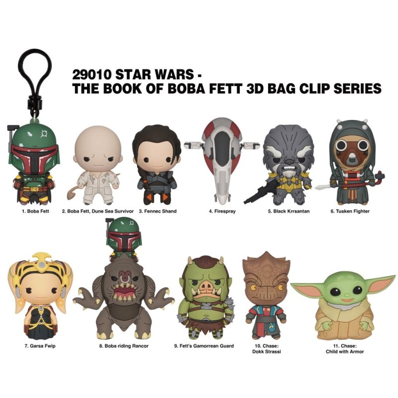 LE LIVRE DE BOBA FETT - Series 1 - 3D Foam Bag Clip (Display 24 Pcs)