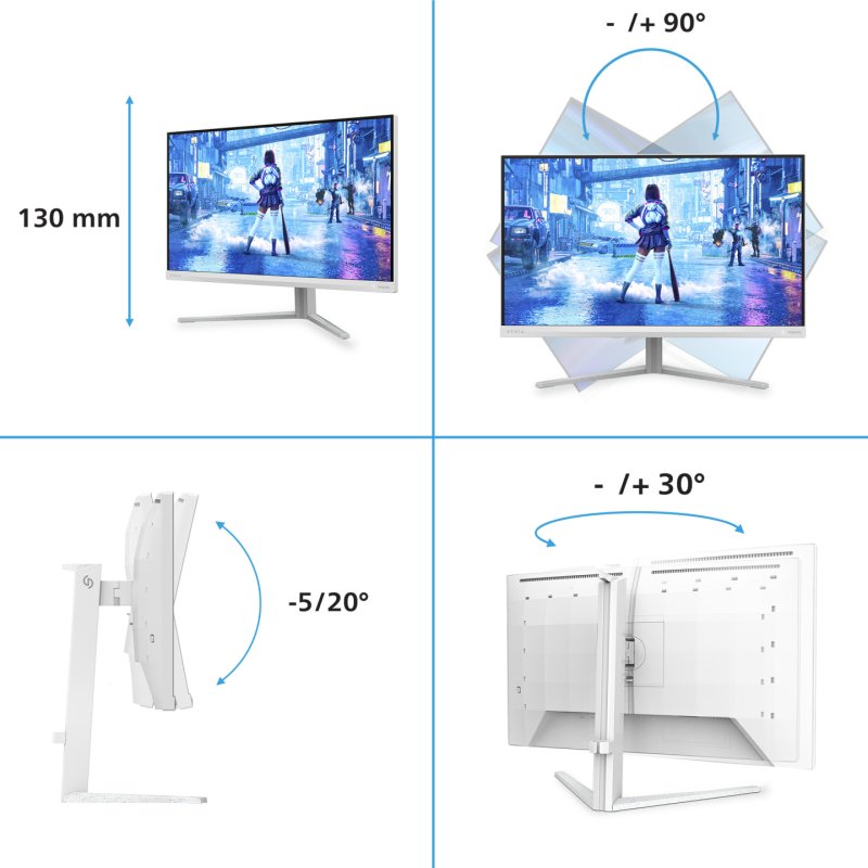 Philips 27M2N5201P/00 computer monitor 68.6 cm (27") 1920 x 1080 pixels White
