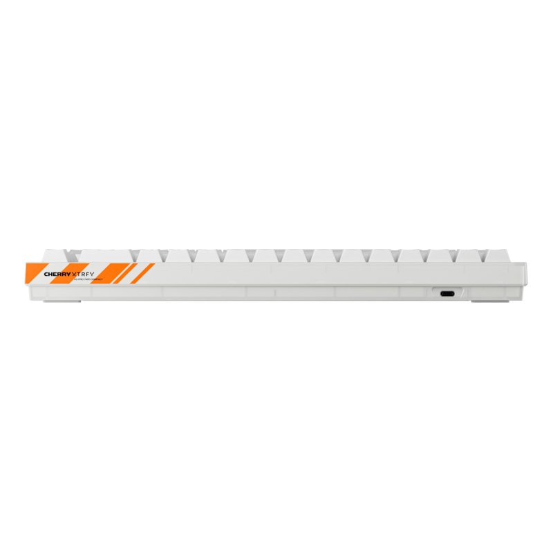CHERRY K5 PRO TMR COMPACT clavier Gaming USB QWERTZ Allemand Orange, Blanc