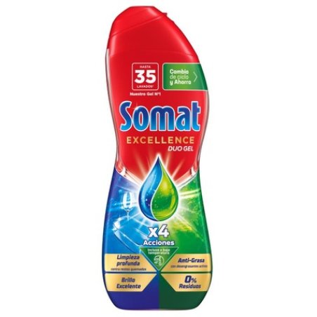 Somat Gold Antigrease Gel Dishwashing Liquid 35 Washes