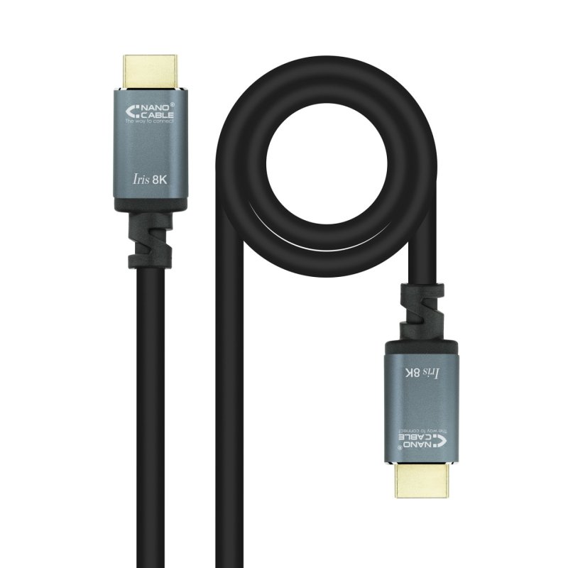 Câble HDMI 2.1 Nanocable 0.5m M/M (Noir)