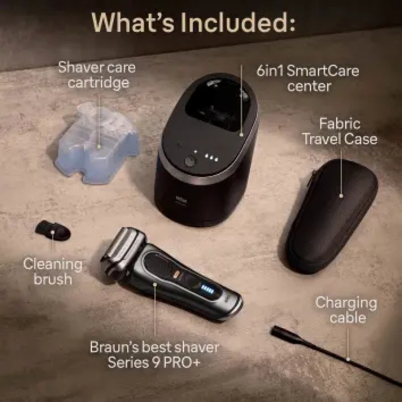 Braun Series 9 Pro 9565cc Wet & Dry Foil shaver Trimmer Metallic