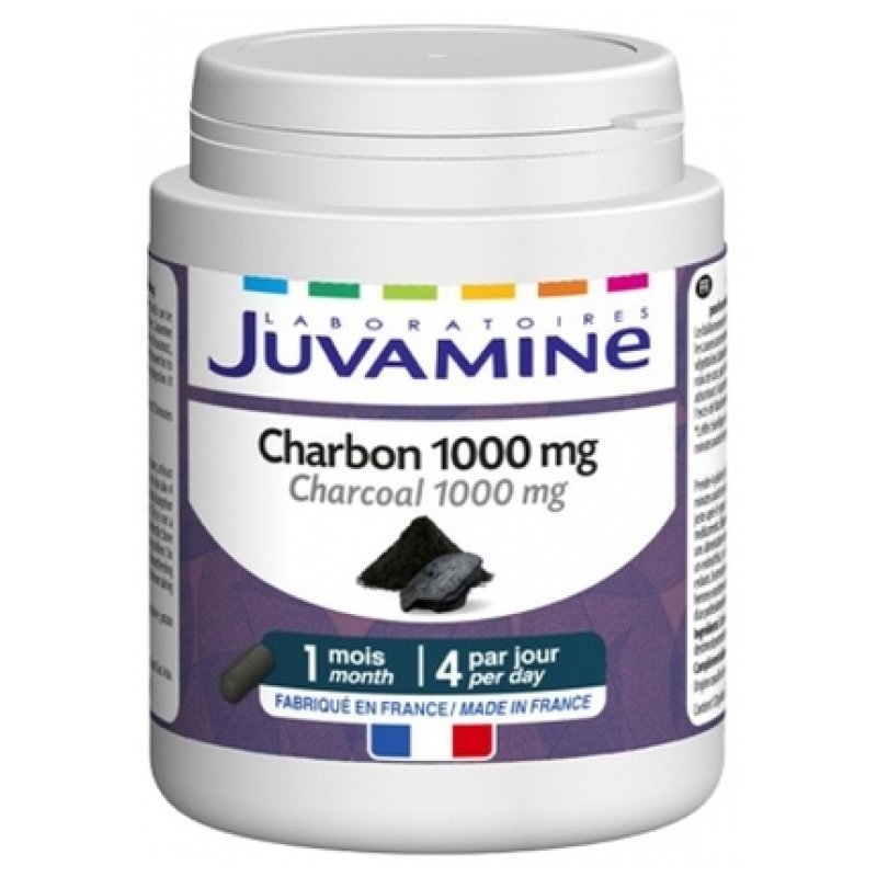 Juvamine Charcoal 1000mg 120 Capsules