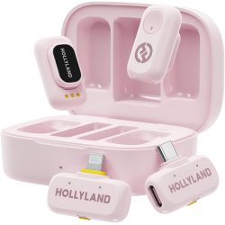 Hollyland - LARK A1 Microphones, with USB-C Lightning - Cloud Pink