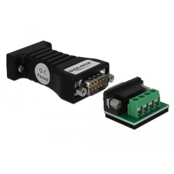 DeLOCK 62919 changeur de genre de câble RS-232 RS-485 Noir