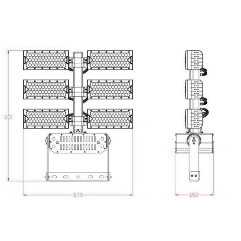 Synergy 21 LED Objekt/Stadion Strahler 720W IP66 cw