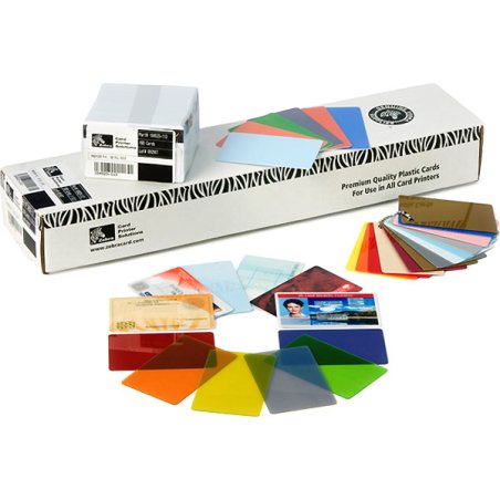 Zebra Premier - PVC Karte - 15 mil wei - CR-80 Card (85,6 x 54 mm) 500 Karte(n) (104523-215)
