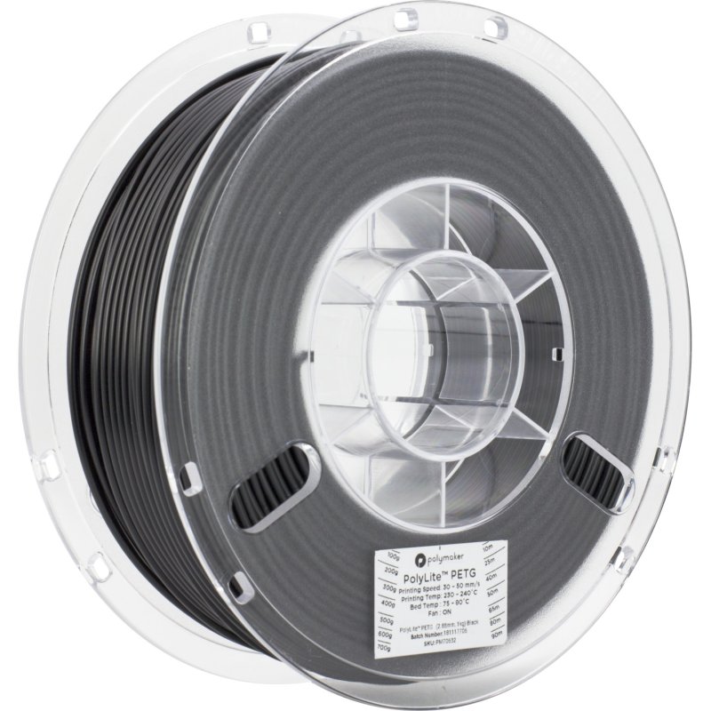 PETG 1,75mm BLACK 1kg