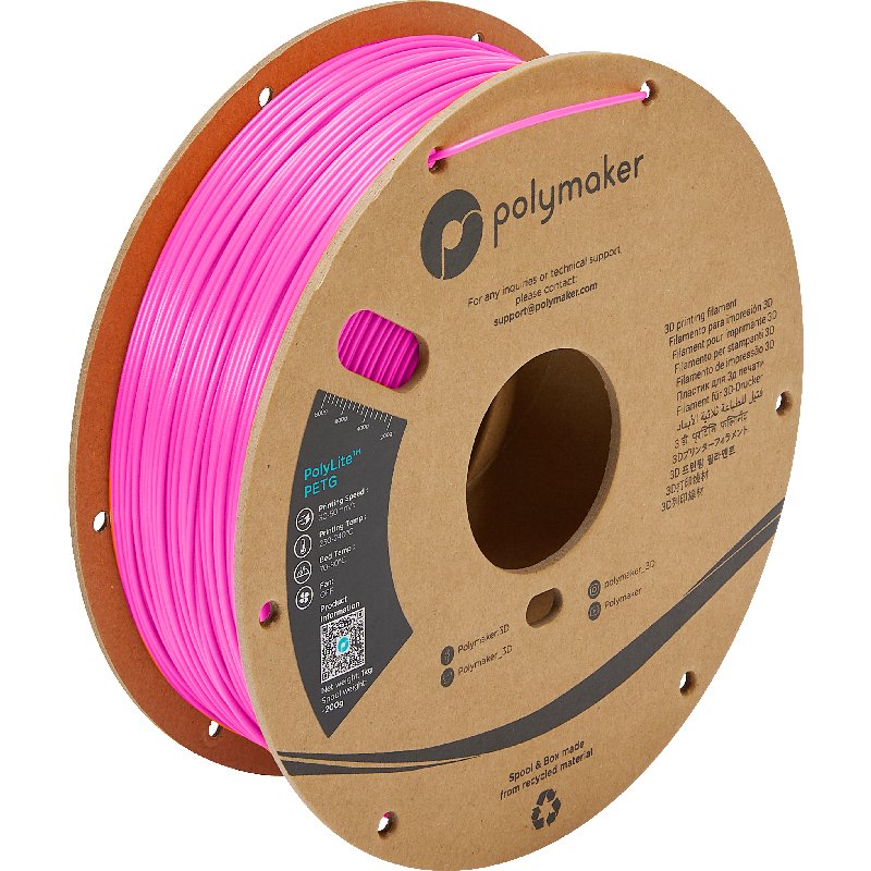 Polymaker PB01039 matériel d'impression 3D PETg (polyéthylène téréphtalate glycolisé) Magenta 1 kg