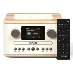 Pure Classic C-D4 Digitalradio White/Oak EU/UK
