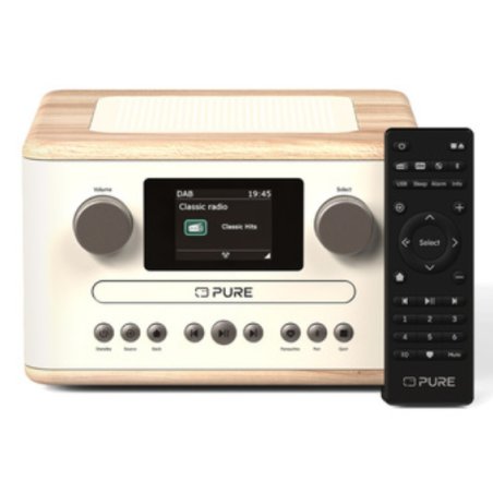 Pure Classic C-D4 Digitalradio White/Oak EU/UK