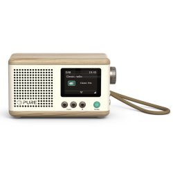 Pure DAB Radio Classic Mini Portable Digital Cream, Wood