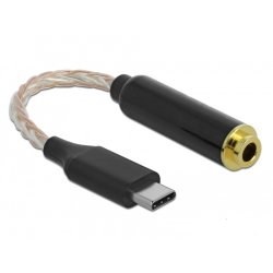 DeLOCK 66302 câble de téléphone portable Noir 0,125 m USB C