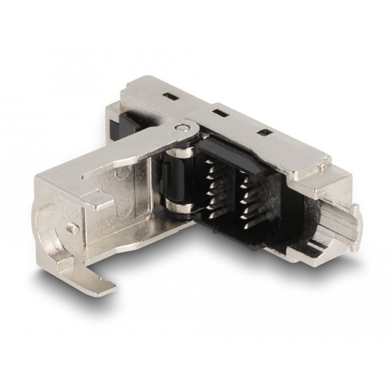 RJ45 Stecker zu LSA mit Knickschutztülle und Staubschutz Cat.6A werkzeugfrei