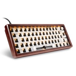 SKILLER SGK50 S4 Gen2 Wood PBT (holz/schwarz, DE-Layout, Gateron G Pro 3.0 Yellow)