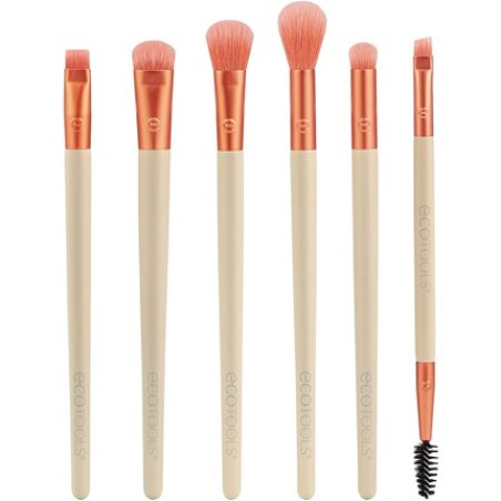 EcoTools Elements Limited Edition Fiery Eye Professional Makeup Brush Set 6 Pieces Orange
