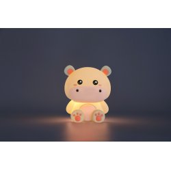 iTotal - Silicone Night Light - Hippo - 13.2 x 10 x 16 cm