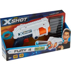 XSHOT - Excel Fury 4 Foam Dart Blaster (16 Darts)