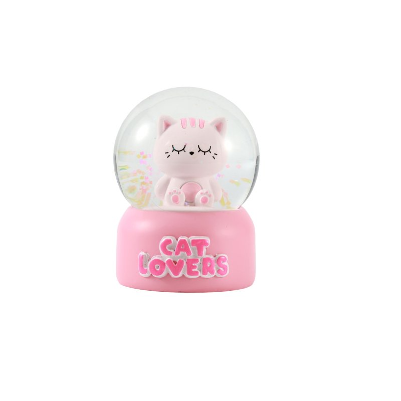 iTotal - Snow globe - Pink Cat