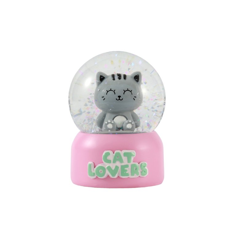 iTotal - Snow globe - Grey Cat