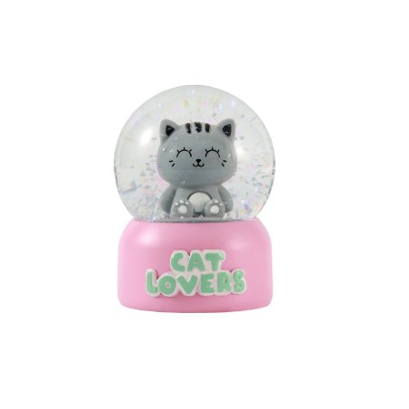 iTotal - Snow globe - Grey Cat