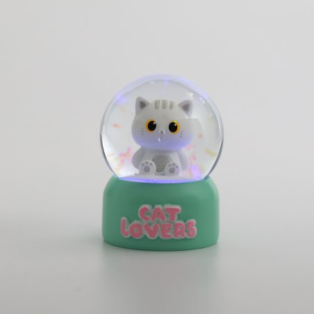 iTotal - Snow globe - WHITE CAT