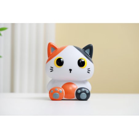 iTotal - Silicone night light - Orange Cat - 13.2 x 10 x 16 cm