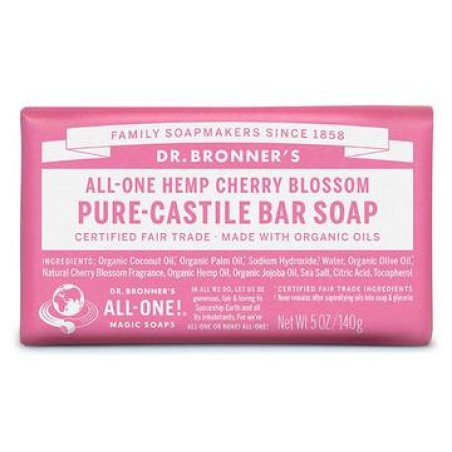 Dr.Bronner's PURE-CASTILE BAR SOAP Savon en pain 140 g 1 pièce(s)