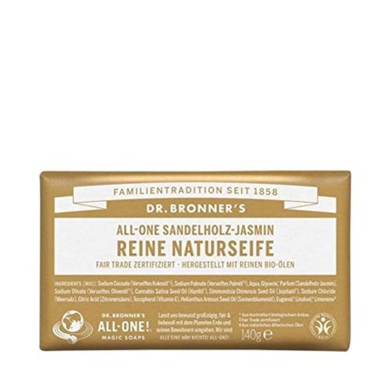 Dr.Bronner's PURE-CASTILE BAR SOAP Savon en pain 140 g 1 pièce(s)