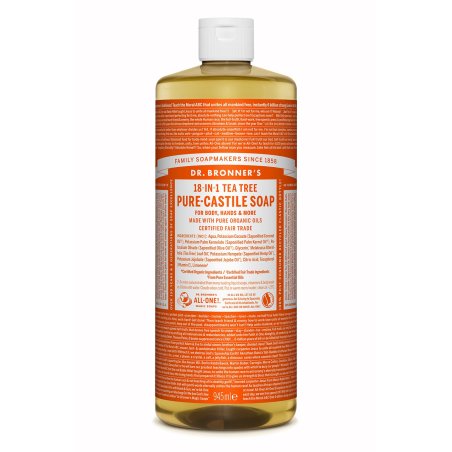 Dr. Bronner's Organic Tea Tree Castile Liquid Soap 946ml