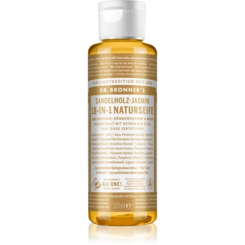 Dr Bronner's Sandalwood & Jasmine Liquid Soap 120 Ml