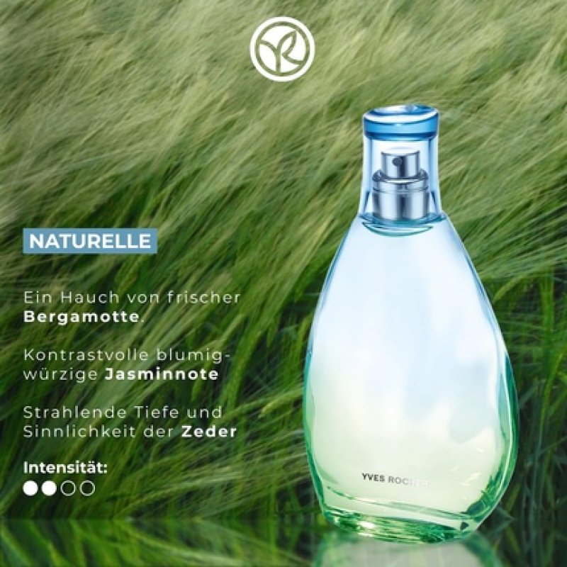 Yves Rocher Natural Eau De Toilette 75ml Women's Perfume With Fresh Floral Spring Scent Citrus Notes Fresh 75ml