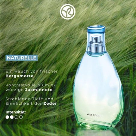 Yves Rocher Natural Eau De Toilette 75ml Women's Perfume With Fresh Floral Spring Scent Citrus Notes Fresh 75ml