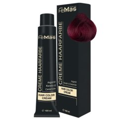 Femmas Hair Color Medium Blonde Violet Red 726 Professional Cream Hair Color With Argan Oil Keratin & Ceramides 100ml