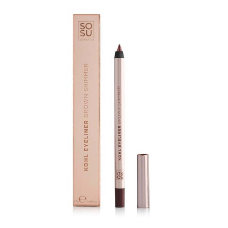 Sosu Cosmetics Brown Shimmer Kohl Eyeliner Long-Lasting Waterproof