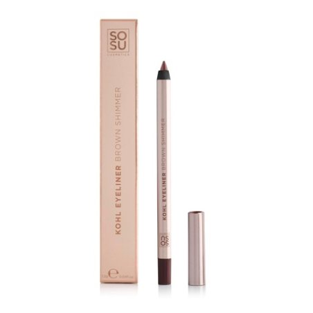 Sosu Cosmetics Brown Shimmer Kohl Eyeliner Long-Lasting Waterproof