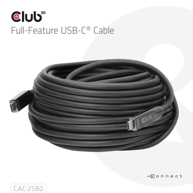 USB Type C -C 15m schwarz Bi-Direktional/Un-Direktional Kabel USB-C