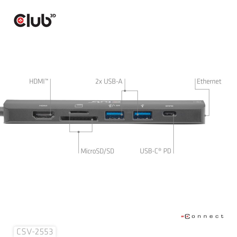 Club 3D USB Type-C® 7-in-1 Hub