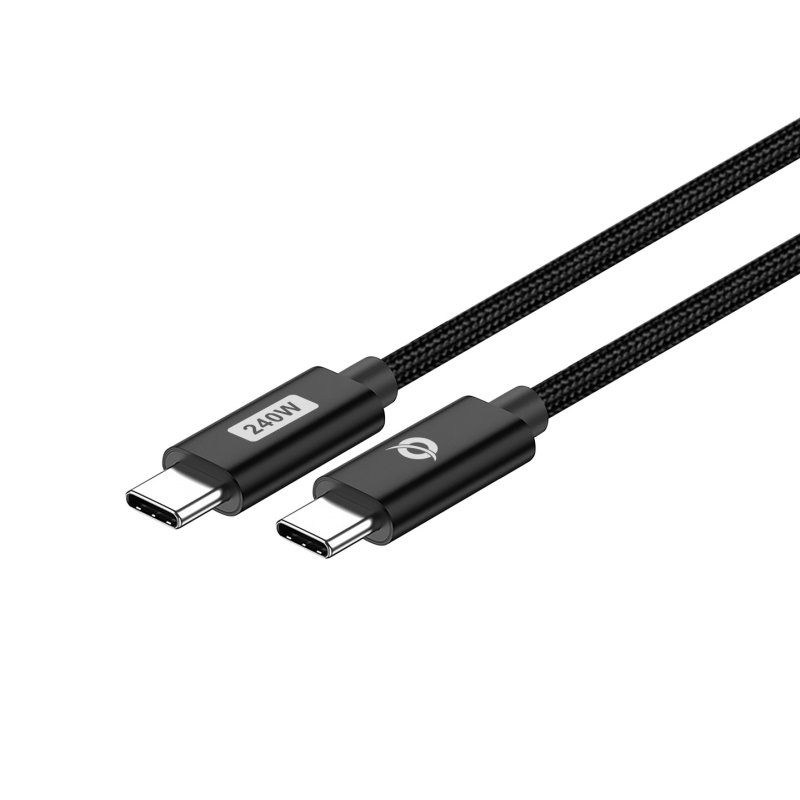 Conceptronic ETTA03B12 USB C-C PD 3.1 240W Fast Charging Cable 1.2M, 48V 5A, 480Mbps, E-Mark