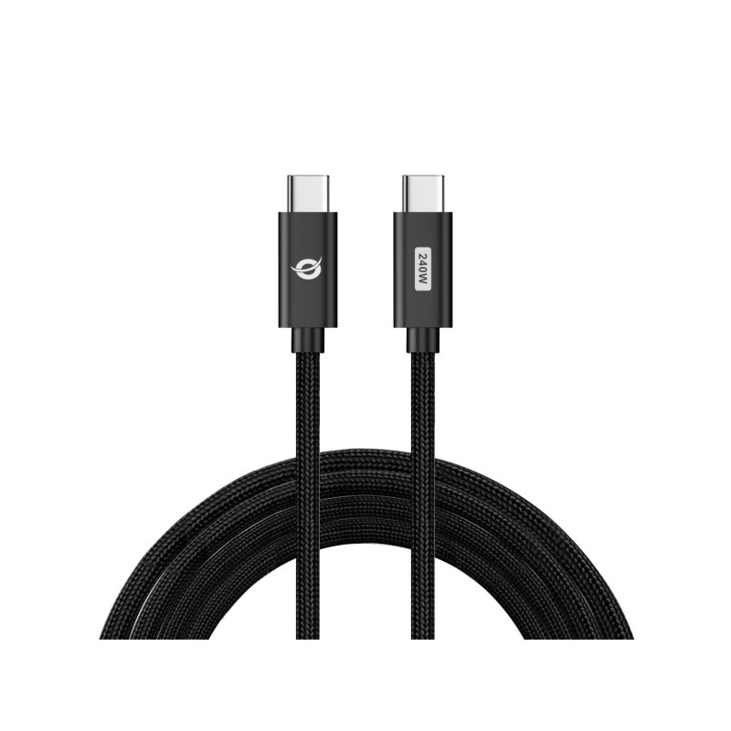 CONCEPTRONIC Kabel USB-C3.1-C 240W/QC 480Mbs 1.20m sw
