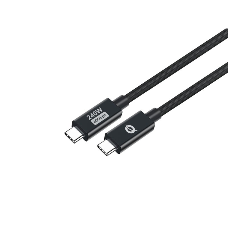 Conceptronic ETTA04B20 USB 4.0 Gen 3 C-C PD 3.1 240W Cable 2M, 48V 5A, 40Gbps, E-Mark