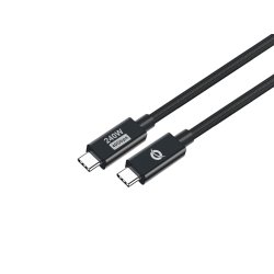 Conceptronic ETTA04B12 USB 4.0 Gen 3 C-C PD 3.1 240W Cable 1.2M, 48V 5A, 40Gbps, E-Mark