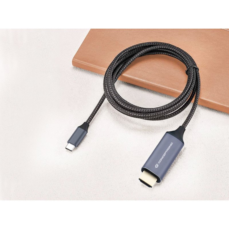 CONCEPTRONIC Adapter USB-C3.2-HDMI2.0 4K/60Hz 2.00m gr