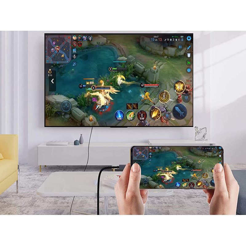 Conceptronic ABBY10G câble vidéo et adaptateur 2 m USB Type-C HDMI Gris