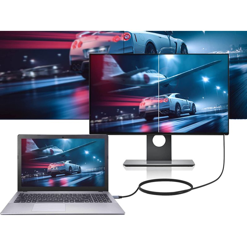 CONCEPTRONIC Adapter USB-C3.2-HDMI2.0 4K/60Hz 2.00m gr