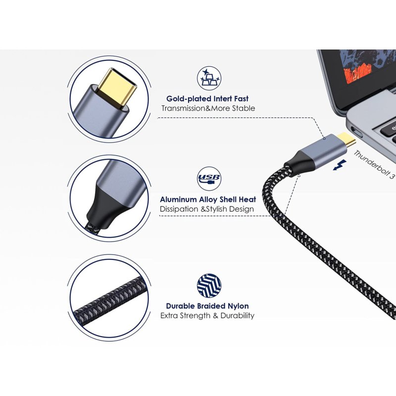 Conceptronic USB-C to HDMI Cable, Male to Male, 4K 60Hz